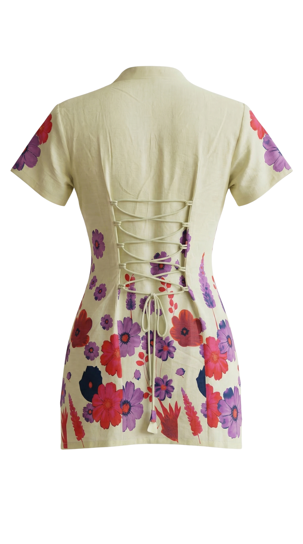 Beige floral kurti